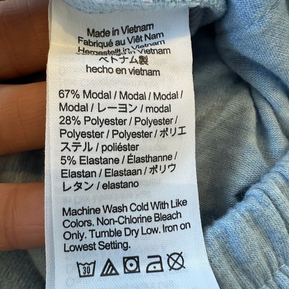 J. Crew Pull On Cloud Fleece Blue Joggers - Picture 9 of 9